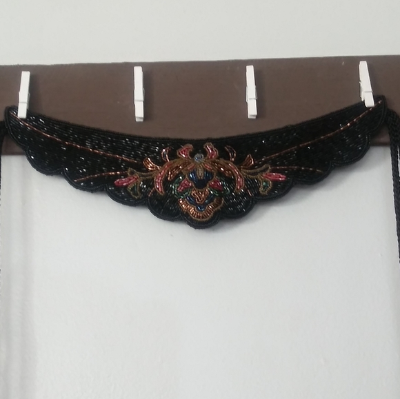 Lillian Vernon 80\'s beaded sash belt main image 3